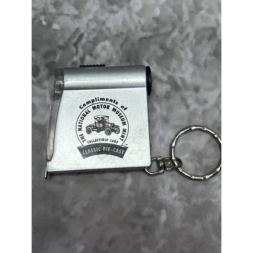 National Motor Museum Collectible Car Vintage Souvenir Measuring Tape Keychain
